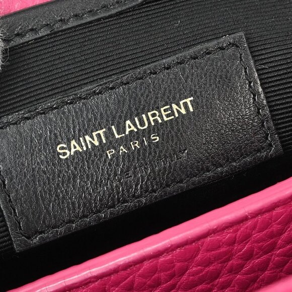 Saint Laurent Pink Leather Moujik 2way Handbag - Picture 10 of 10